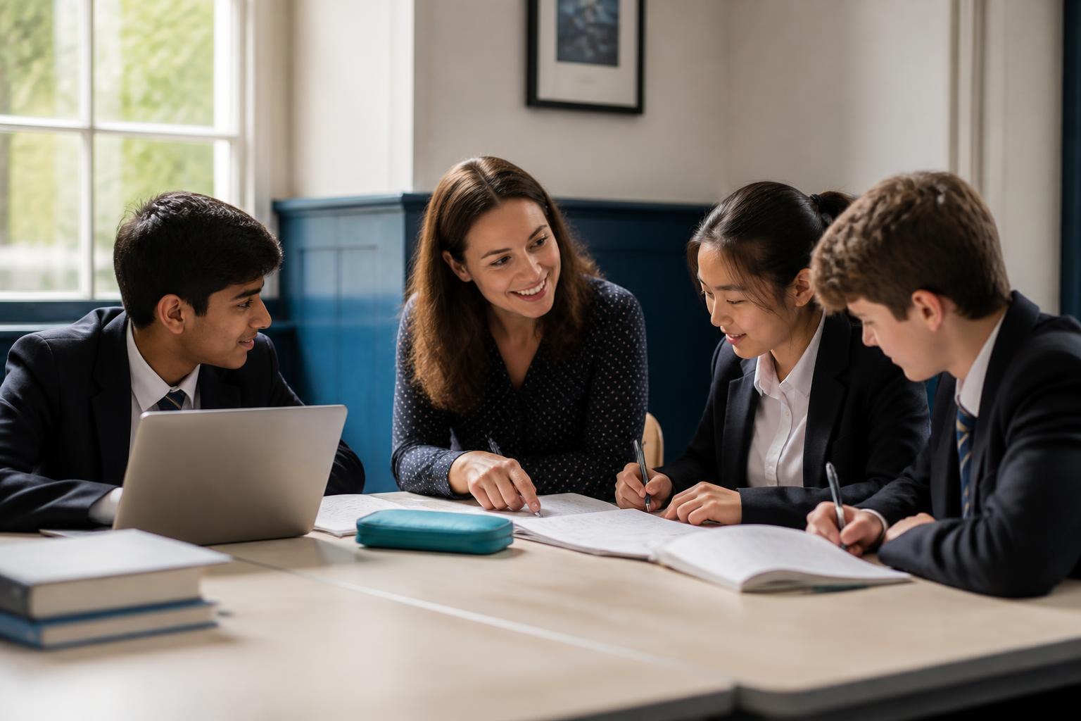 Excel Academy tutor supporting students