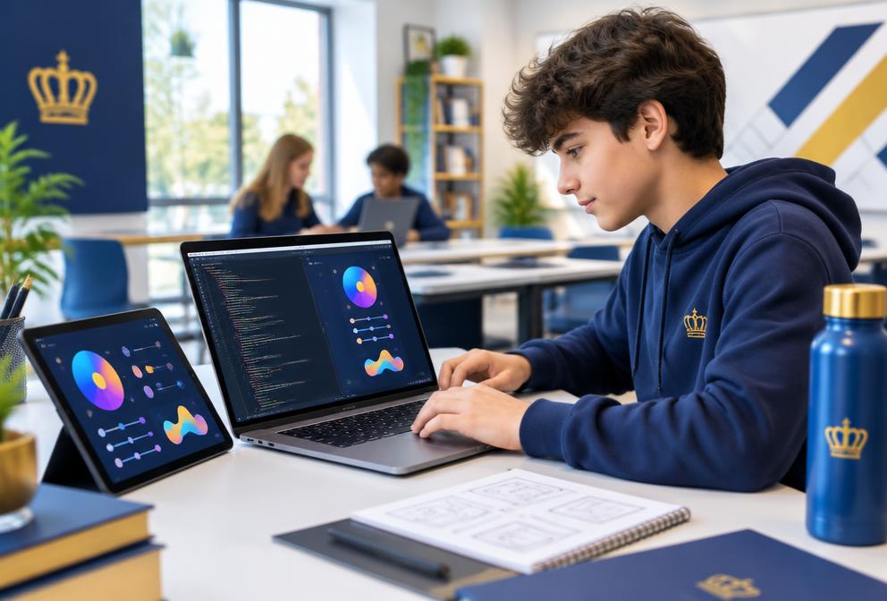 Coding in JavaScript course at Excel Academy