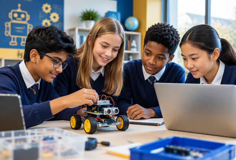 Robotics course at Excel Academy